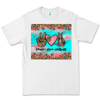 White peace love pitbull Premium Tee - JahusDesignShop