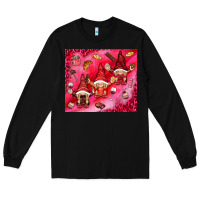 Black gnomies with food Long Sleeve Tee - NancyCooperArtShop