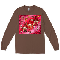 Chestnut gnomies with food Long Sleeve Tee - NancyCooperArtShop