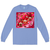 Colony Blue gnomies with food Long Sleeve Tee - NancyCooperArtShop