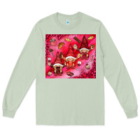 Matcha gnomies with food Long Sleeve Tee - NancyCooperArtShop