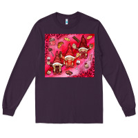 Plum gnomies with food Long Sleeve Tee - NancyCooperArtShop