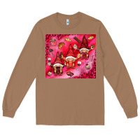 Toasted Coconut gnomies with food Long Sleeve Tee - NancyCooperArtShop