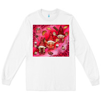 White gnomies with food Long Sleeve Tee - NancyCooperArtShop