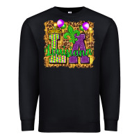 Black Louisiana leopard with balloons Premium Sweatshirt - HowdyJamesFarm