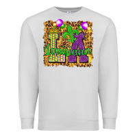Dove Grey Louisiana leopard with balloons Premium Sweatshirt - HowdyJamesFarm