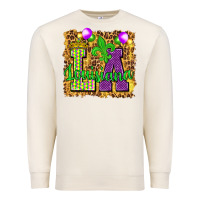 Sandshell Louisiana leopard with balloons Premium Sweatshirt - HowdyJamesFarm