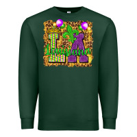 Sports Green Louisiana leopard with balloons Premium Sweatshirt - HowdyJamesFarm