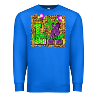 True Royal Louisiana leopard with balloons Premium Sweatshirt - HowdyJamesFarm