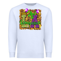 White Louisiana leopard with balloons Premium Sweatshirt - HowdyJamesFarm
