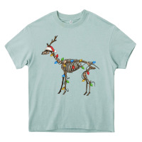 Arona christmas deer skeleton Heavy Core Tee - FaDigitalArtStudio