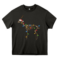 Asphalt christmas deer skeleton Heavy Core Tee - FaDigitalArtStudio