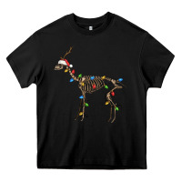 Black christmas deer skeleton Heavy Core Tee - FaDigitalArtStudio