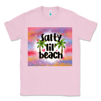 Bubblegum Pink salty lil' beach Classic Tee - MaliasSmallBusiness