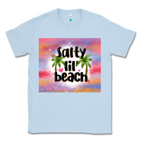 Dusty Blue salty lil' beach Classic Tee - MaliasSmallBusiness