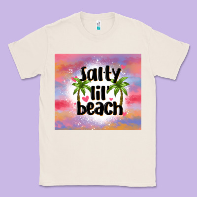 Salty Lil' Beach Classic Tee Designed By Maliassmallbusiness