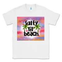 White salty lil' beach Classic Tee - MaliasSmallBusiness