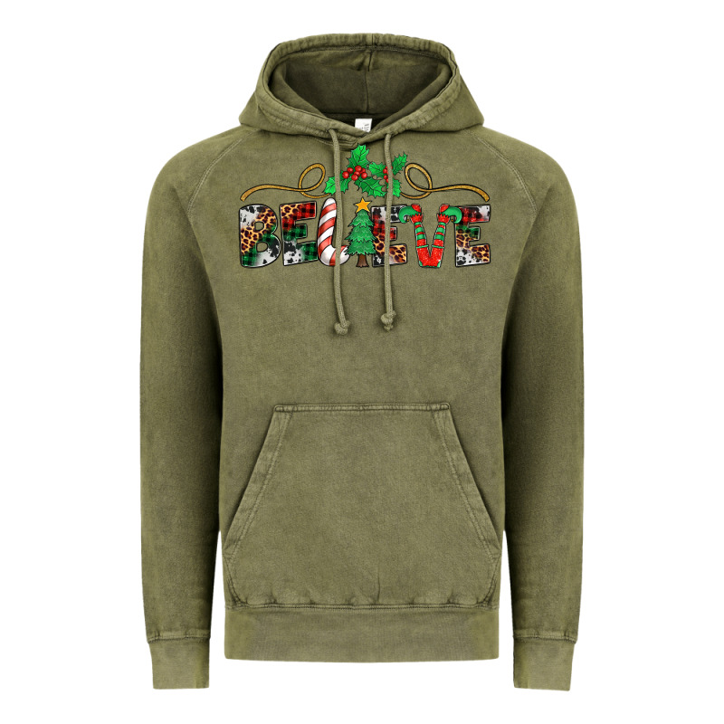 Believe Santa Claus Christmas Vintage Hoodie by Jasminsmagicworld | Teevron
