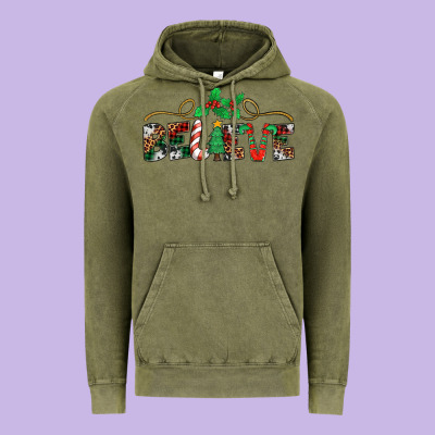 Believe Santa Claus Christmas Vintage Hoodie Designed By Jasminsmagicworld