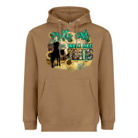 Toasted Coconut Pretty girls walk like this Heavyweight Hoodie - HowdyJamesFarm