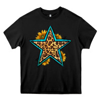 Black western leopard star Heavy Core Tee - HRA Design Shop