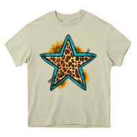 Mossy western leopard star Heavy Core Tee - HRA Design Shop
