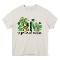 Cream st. patricks day registered nurse rn Heavy Core Tee - BarkalooDesign