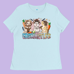 East Hustler Ladies Tee Designed By Racoondesign