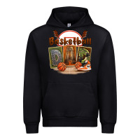 Black basketball dad Urban Hoodie - FaDigitalArtStudio