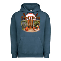 Pigment Midnight Navy basketball dad Urban Hoodie - FaDigitalArtStudio