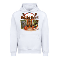White basketball dad Urban Hoodie - FaDigitalArtStudio