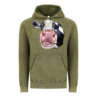 Cute Holstein Face Vintage Hoodie | Teevron