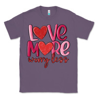 Lavender love more worry less Classic Tee - MaliasSmallBusiness