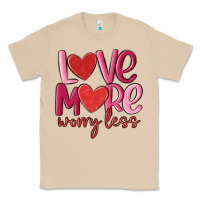 Mushroom love more worry less Classic Tee - MaliasSmallBusiness