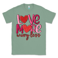 Sage love more worry less Classic Tee - MaliasSmallBusiness