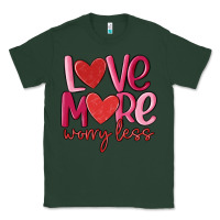 Sports Green love more worry less Classic Tee - MaliasSmallBusiness