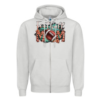 Dove Grey Football Mom Zipper Hoodie - Bettercallsaul