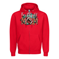 Red Football Mom Zipper Hoodie - Bettercallsaul