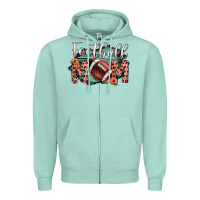 Seafoam Football Mom Zipper Hoodie - Bettercallsaul