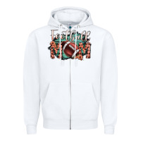 White Football Mom Zipper Hoodie - Bettercallsaul