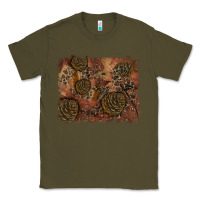 Army Green glitter leopard fall background Classic Tee - RanaPortraitStore