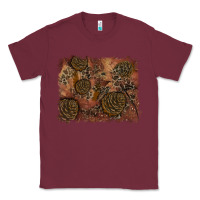 Burgundy glitter leopard fall background Classic Tee - RanaPortraitStore