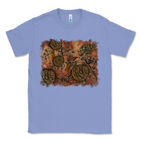 Colony Blue glitter leopard fall background Classic Tee - RanaPortraitStore