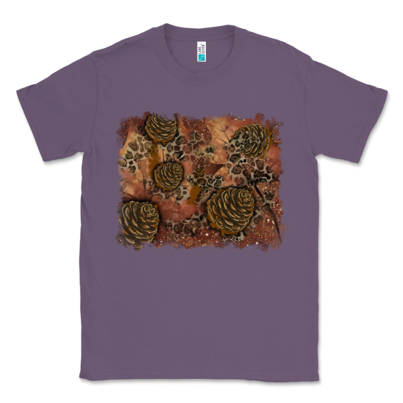 Glitter Leopard Fall Background Classic Tee by RanaPortraitStore | Teevron