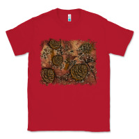 Red glitter leopard fall background Classic Tee - RanaPortraitStore