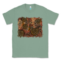 Sage glitter leopard fall background Classic Tee - RanaPortraitStore
