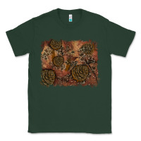Sports Green glitter leopard fall background Classic Tee - RanaPortraitStore
