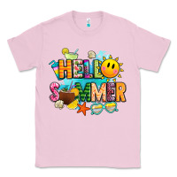Bubblegum Pink hello summer Classic Tee - JahusDesignShop