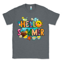Charcoal Heather hello summer Classic Tee - JahusDesignShop