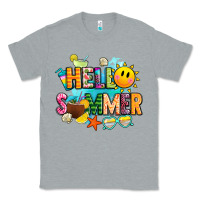 Heather Grey hello summer Classic Tee - JahusDesignShop